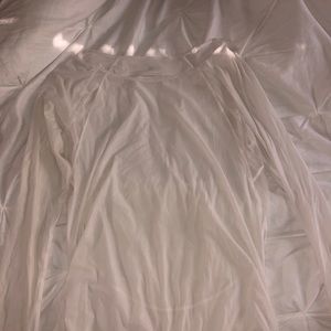 Lululemon white long sleeve top
